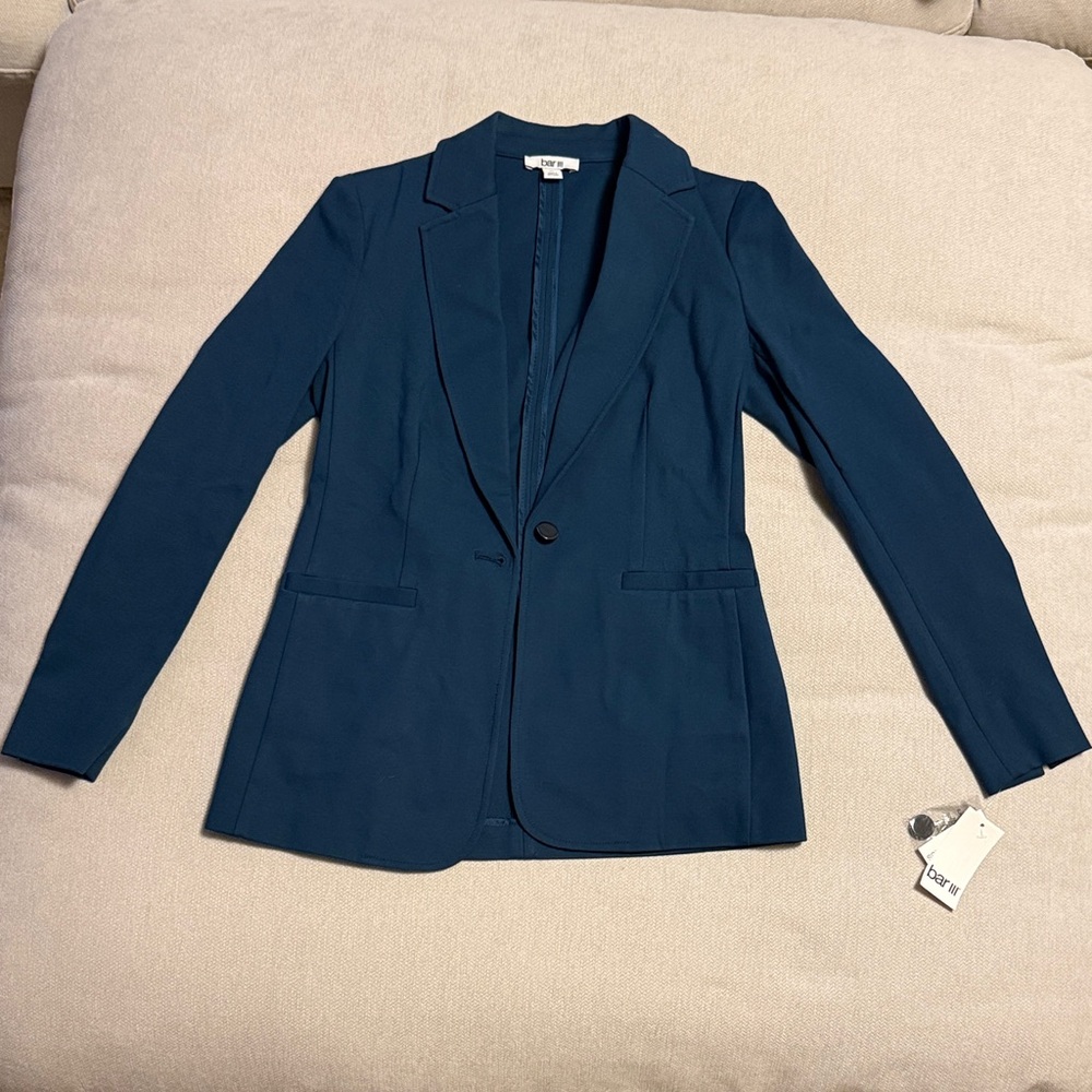 NWT Bar III Teal Blue Blazer